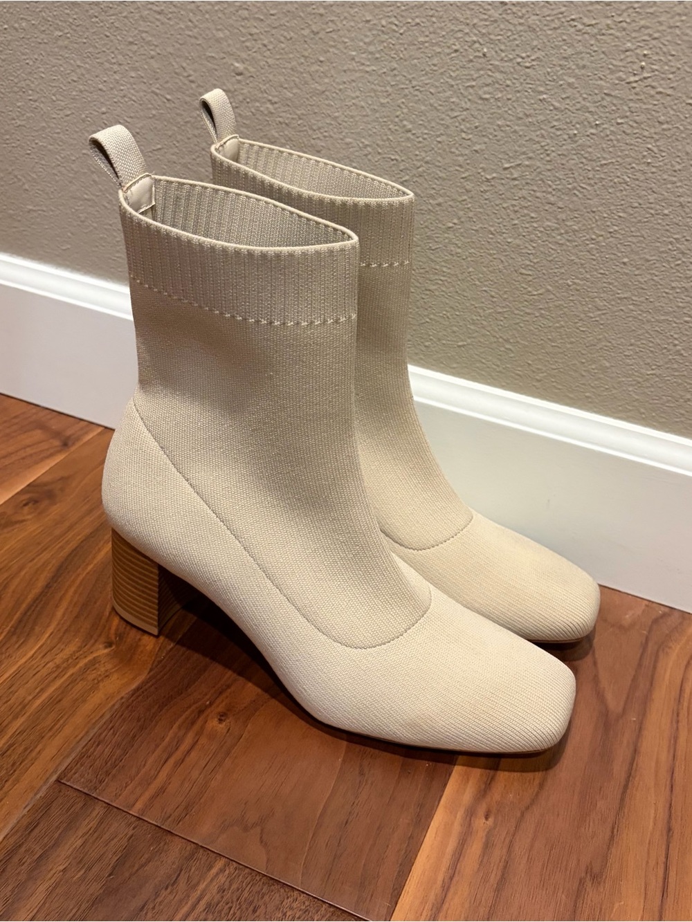 Quince Eco Knit Heeled Bootie - Picture 2 of 7